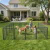 Dog Playpen Outdoor Extra Wide 16 Piece Panels Heavy Duty Dog Fence 40" Height Anti-Rust with Doors Portable for RV Camping Yard, Total 37FT, 111Sq.ft